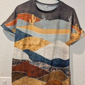 Desert Landscape Graphic T-Shirt